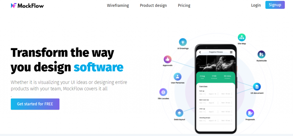 Phần mềm thiết kế UX/UI MockFlow