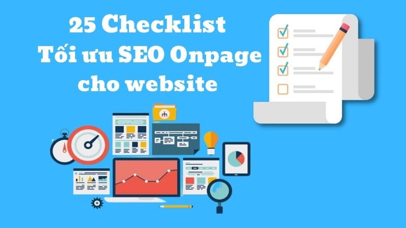Checklist tối ưu SEO Onpage