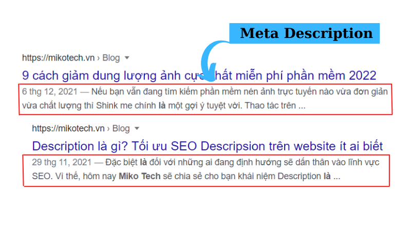 Tối ưu Meta Description
