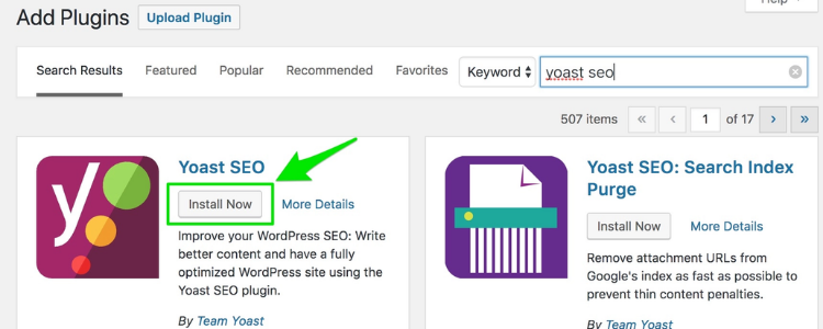 Cài đặt Plugin Yoast SEO