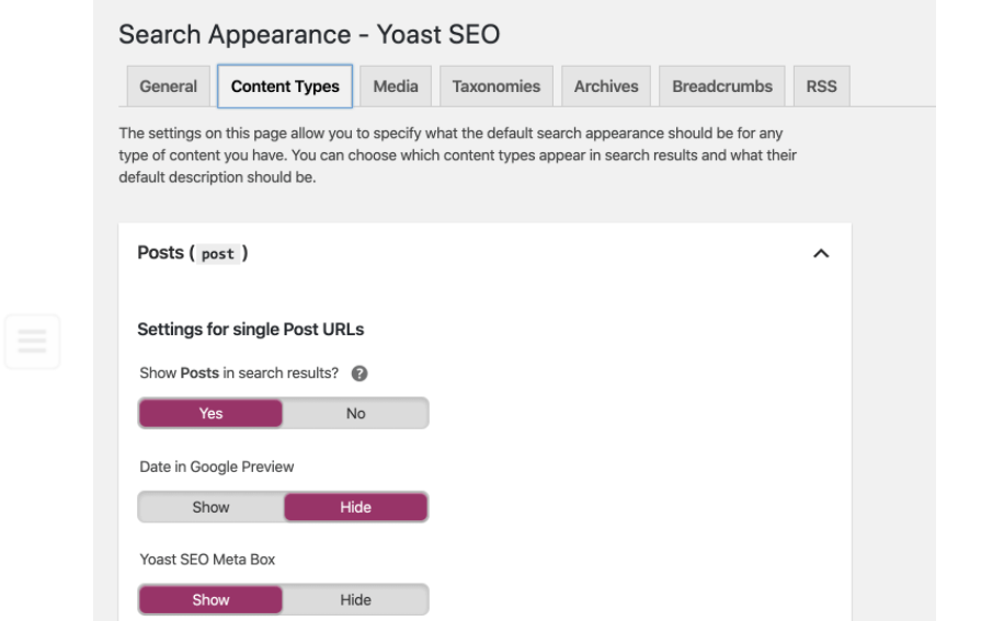 Giao diện người dùng Yoast SEO