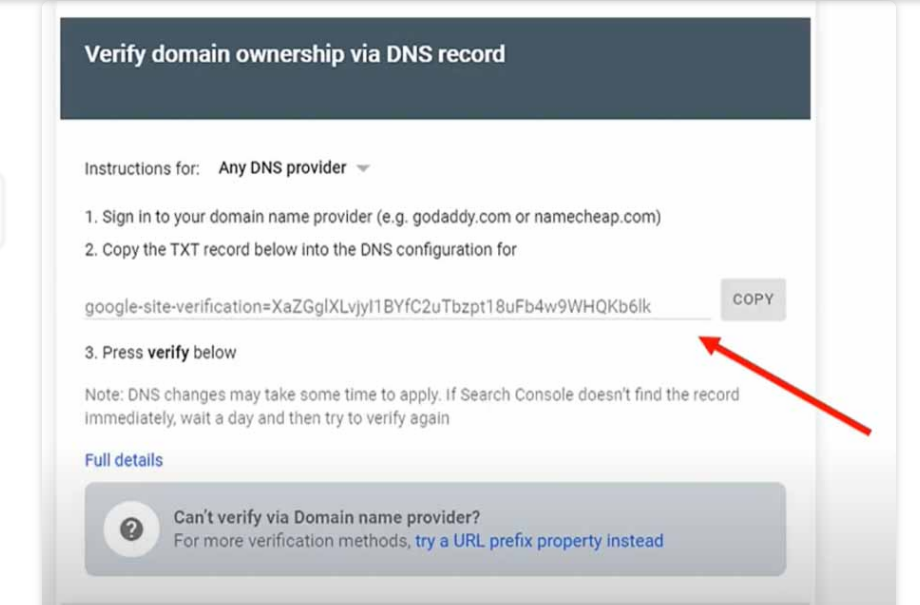 Kết nối Search Console và Website 