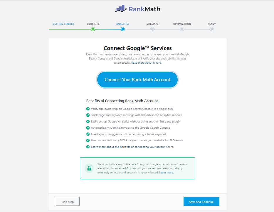 Kết nối với các công cụ của Google