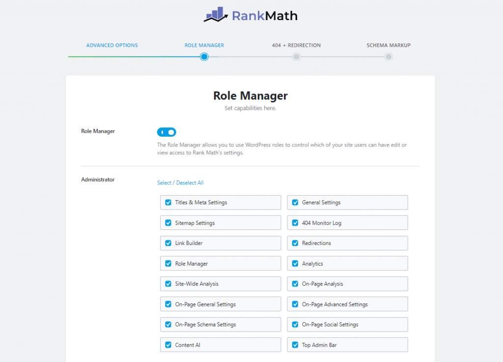 Phân quyền tài khoản trong Role Manager