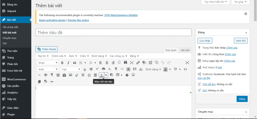 Trình soạn thảo văn bản soạn thảo