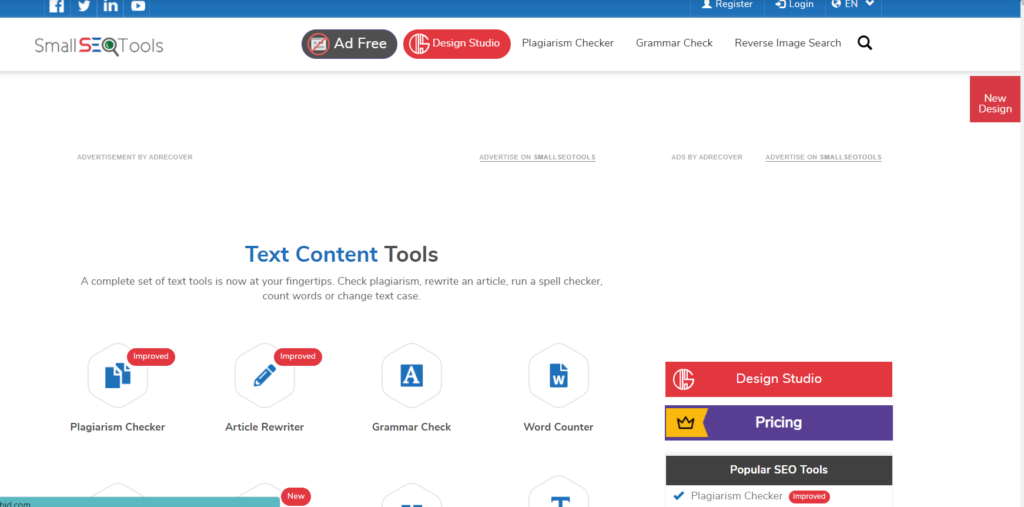 Công cụ tối ưu content Small SEO Tool