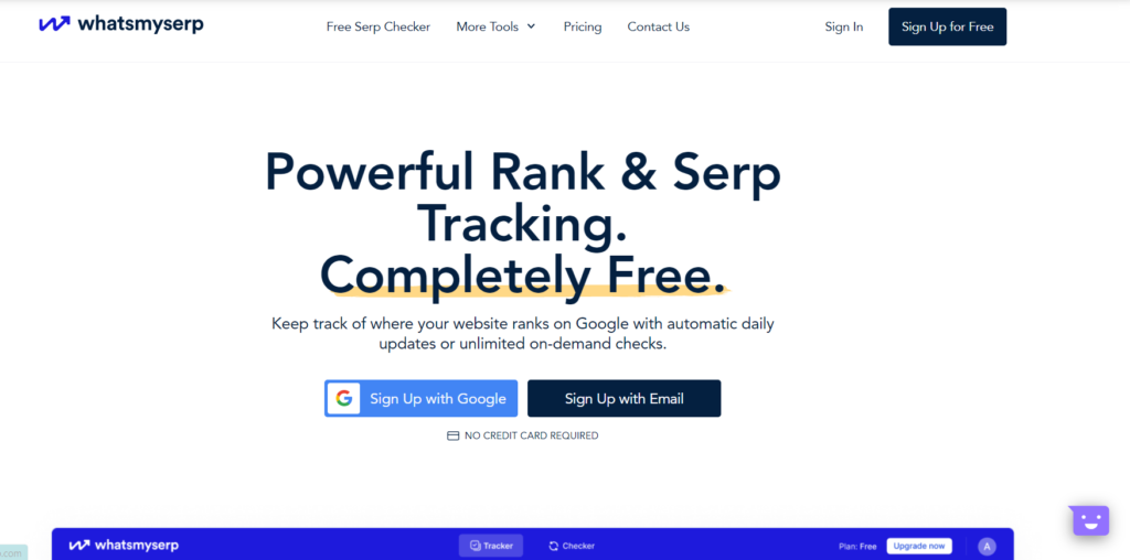 Giao diện công cụ What's My SERP