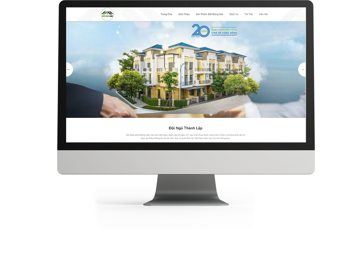 Thiết kế website bất động sản