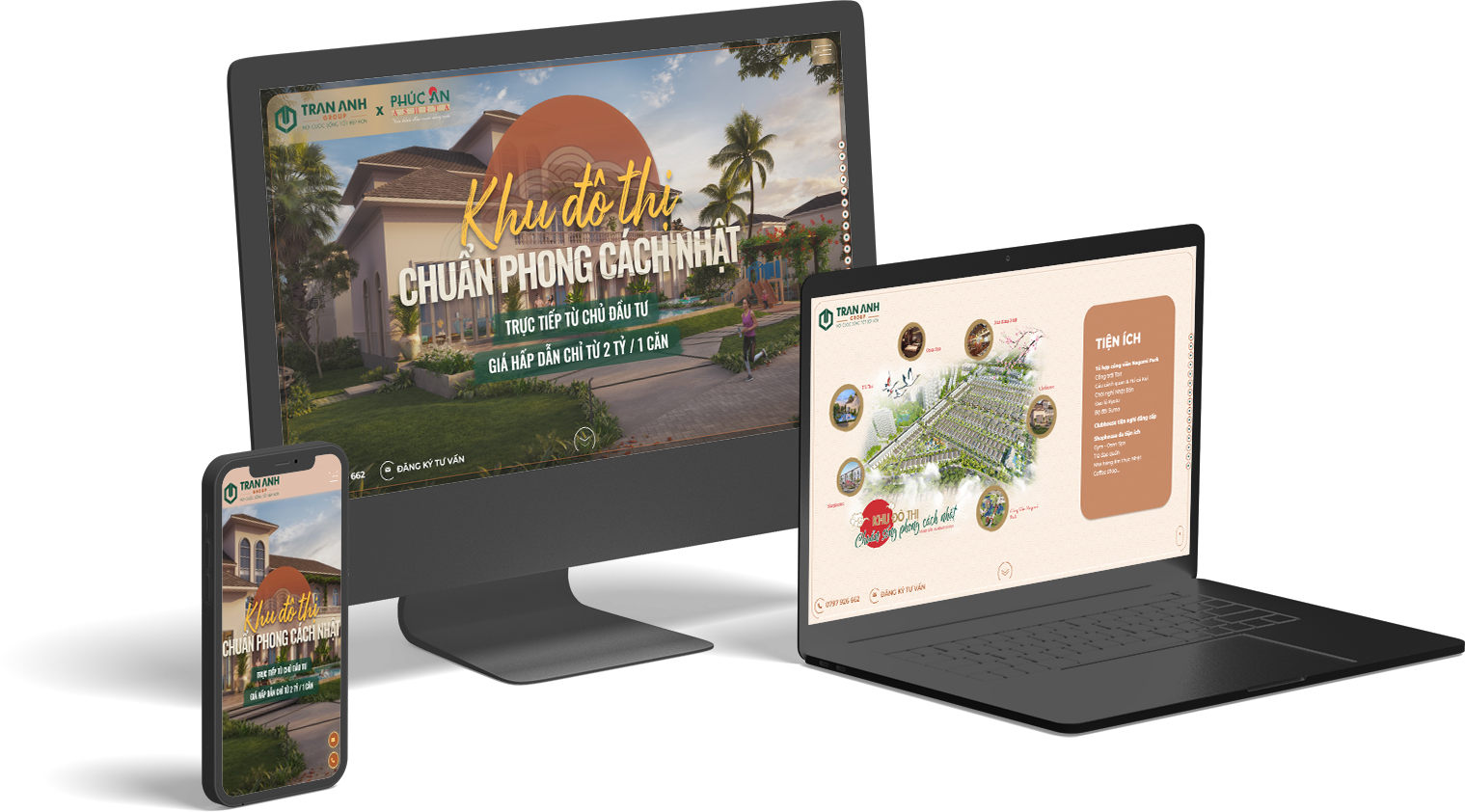 THIẾT KẾ WEBSITE BẤT ĐỘNG SẢN