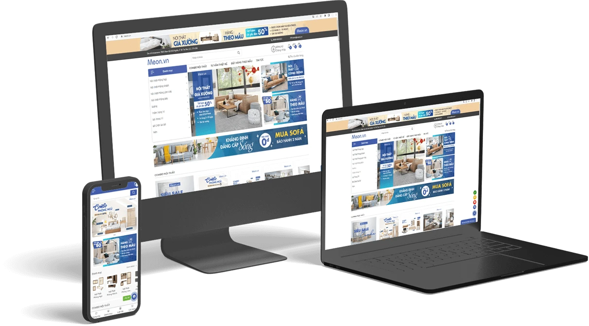 THIẾT KẾ WEBSITE NỘI THẤT