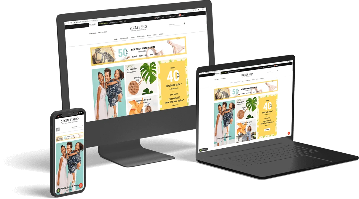 THIẾT KẾ WEBSITE THỜI TRANG