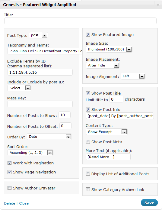 Genesis Featured Widget Amplified
