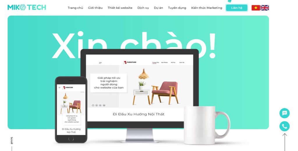 Hình ảnh ở trang chủ website
