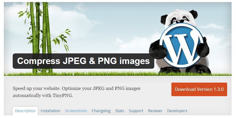 Plugin Compress JPEG & PNG images