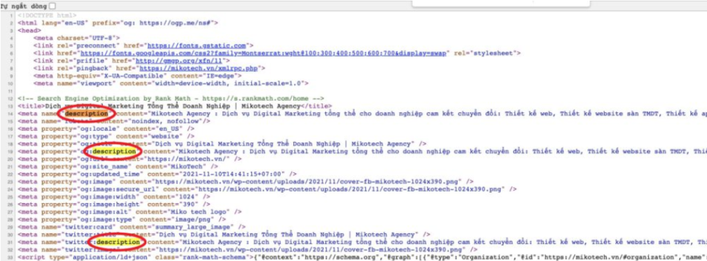 Thẻ mô tả của Miko Tech