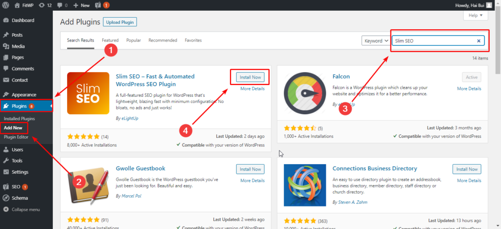 Tìm và cài đặt Plugin trên WordPress.org