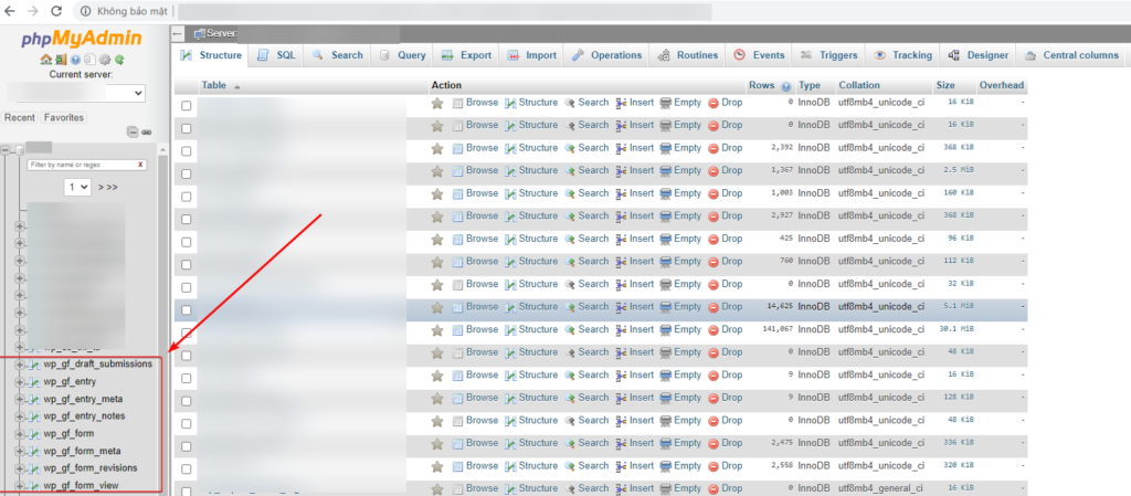 Xóa toàn bộ dữ liệu Plug bằng cPanel