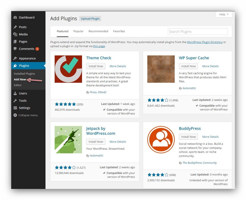 Plugin trong Dashboard