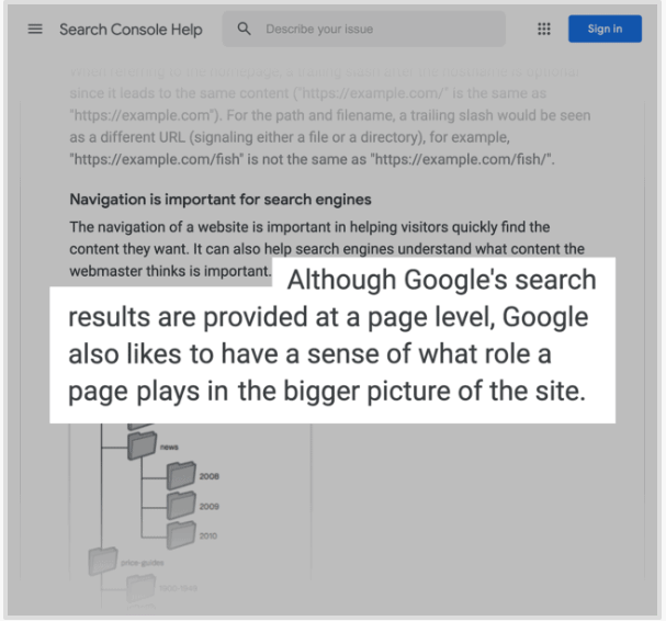 Cung cấp cho Google ngữ cảnh mỗi trang