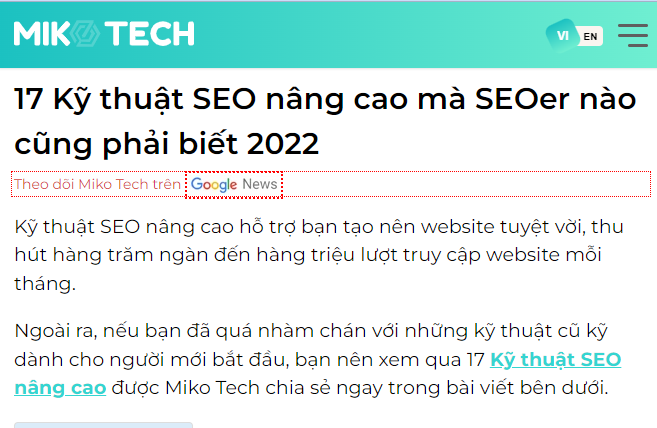 Giới thiệu nội dung trong màn hình đầu tiên