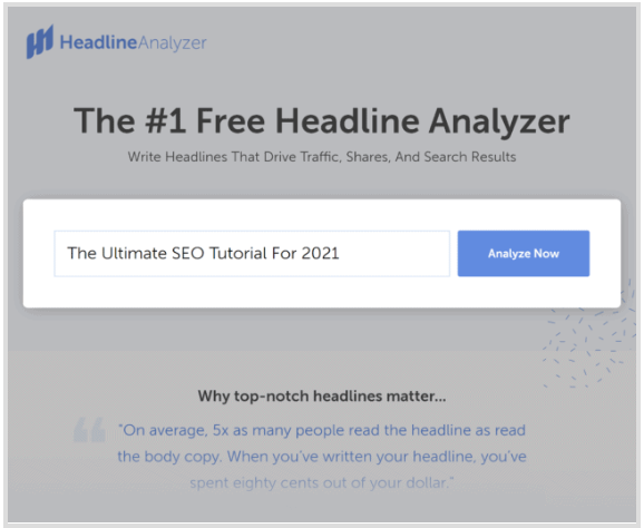 Phân tích dòng tiêu đề trên CoSchedule