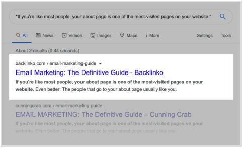 Tìm kiếm đoạn văn bản