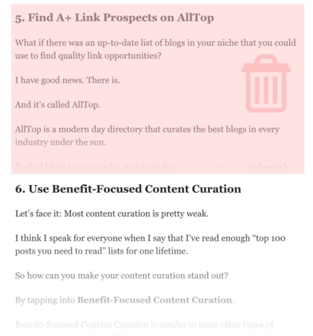 Xóa những chiến lược không hoạt động