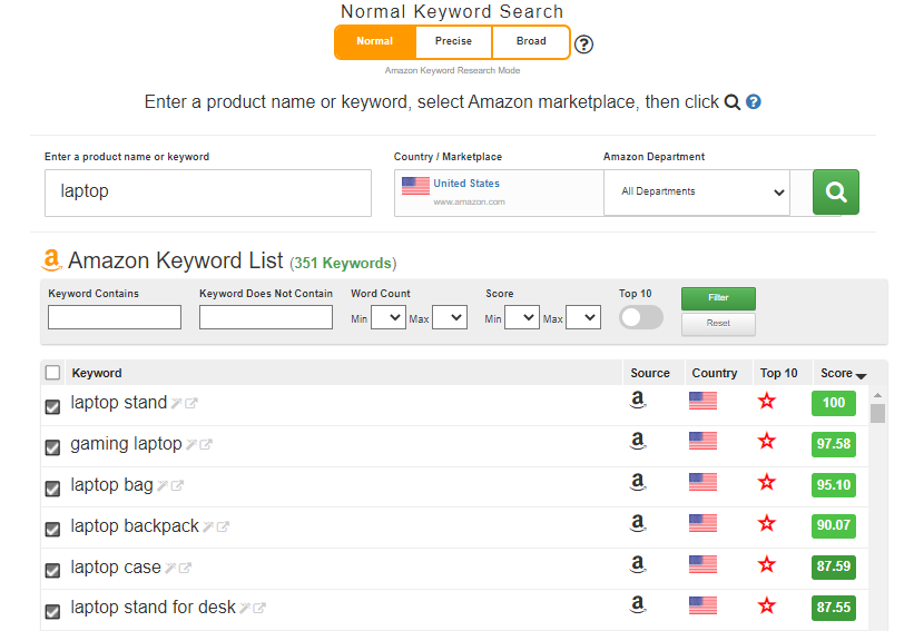 Amazon Keyword Tool