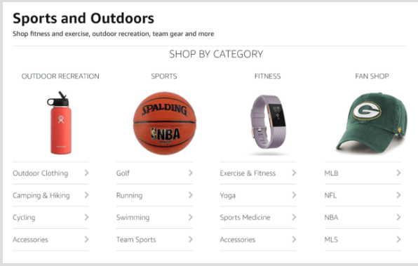 Danh mục "Sport and Outdoors"