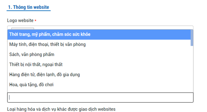 Chọn loại hàng hóa phù hợp