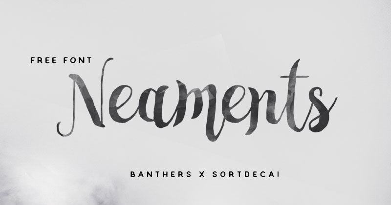 Font chữ neaments cho photoshop