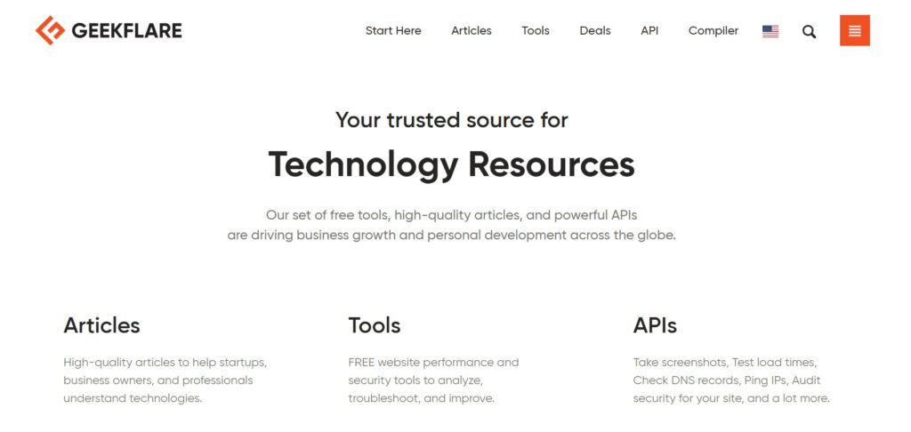 Công cụ kiểm tra tốc độ website miễn phí Geekflare