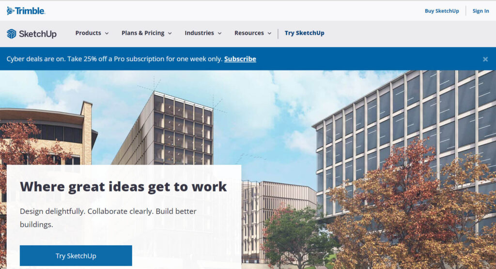 Phần mềm thiết kế UI UX Sketchup