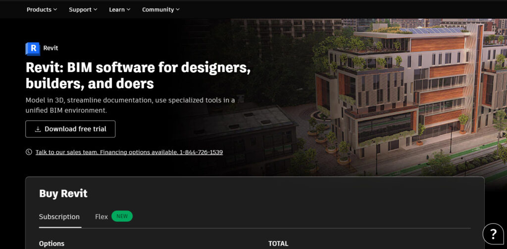 Phần mềm thiết kế UI UX Revit