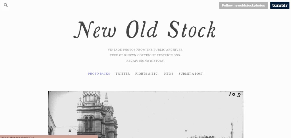 Website tải ảnh chất lượng cao New Old Stock