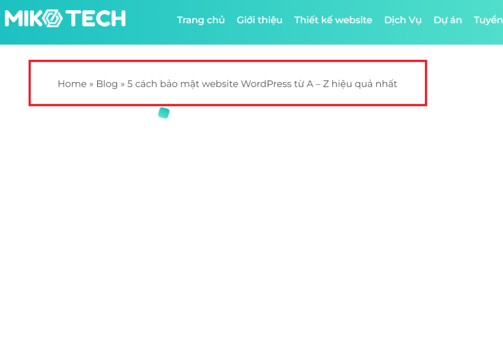 Navigational Breadcrumbs