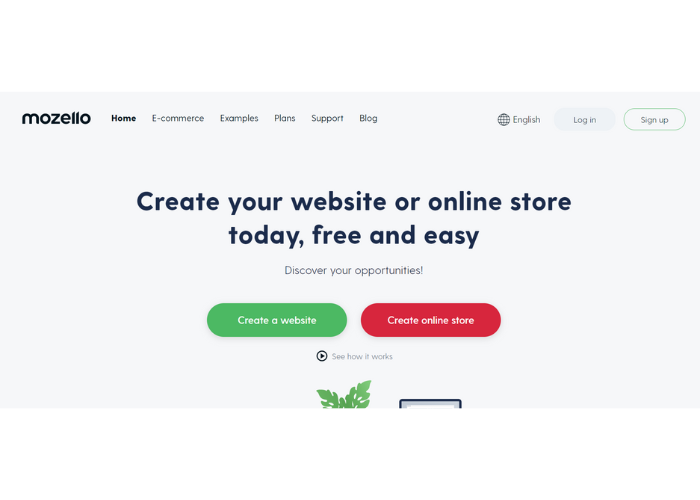 Nền tảng thiết kế website miễn phí - Mozello