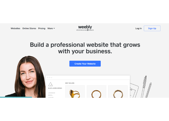 Nền tảng thiết kế website miễn phí - Weebly