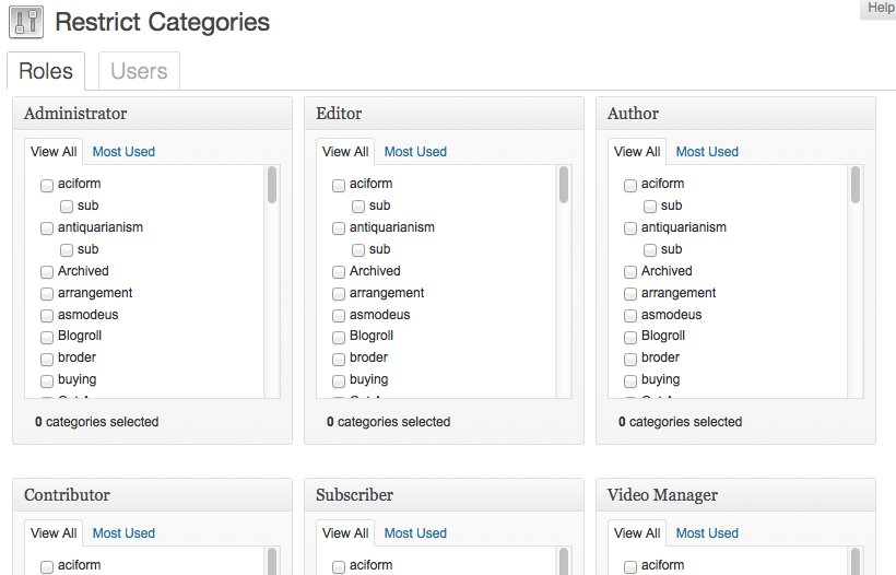 Plugin phân quyền trong WordPress - Restrict Category 