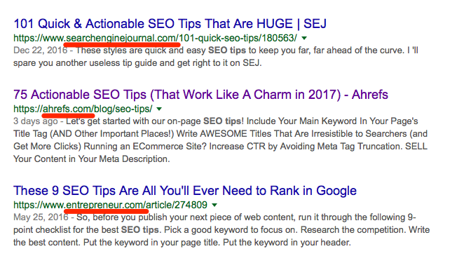 Từ khóa được thống trị bởi các thương hiệu lớn trong kết quả tìm kiếm.