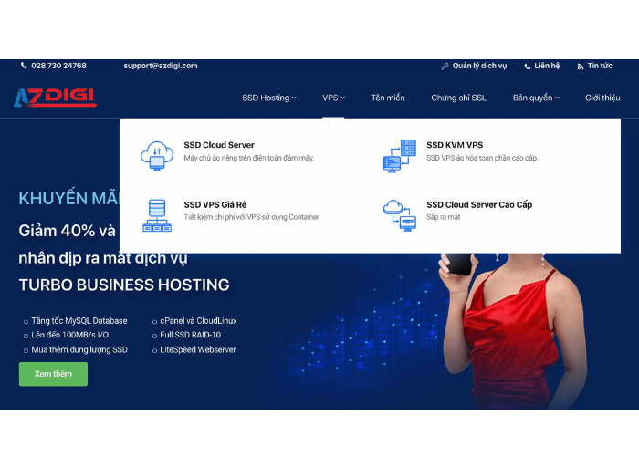Nhà cung cấp VPS tại AZDIGI