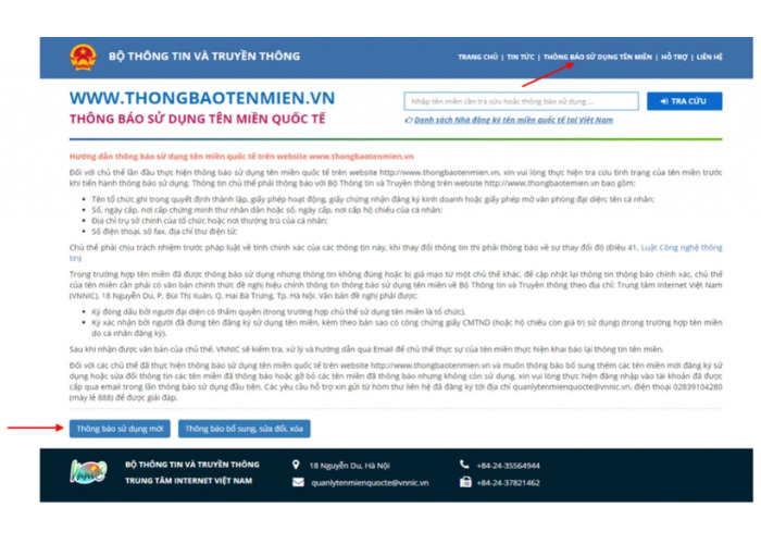 Tiến hành tra cứu