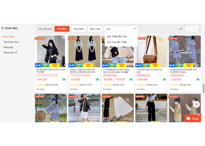 Website cần được thiết kế khoa học với các danh mục cụ thể