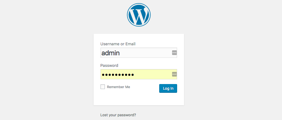 Đăng nhập vào trình quản trị WordPress