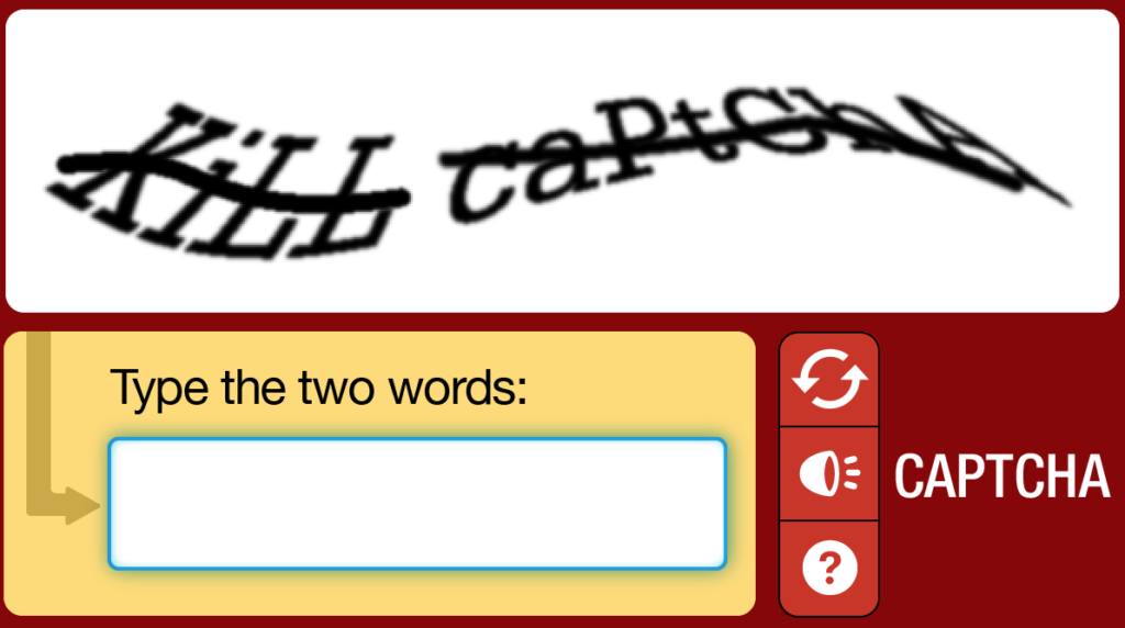 Captcha được dùng để phân biệt con người và máy tính