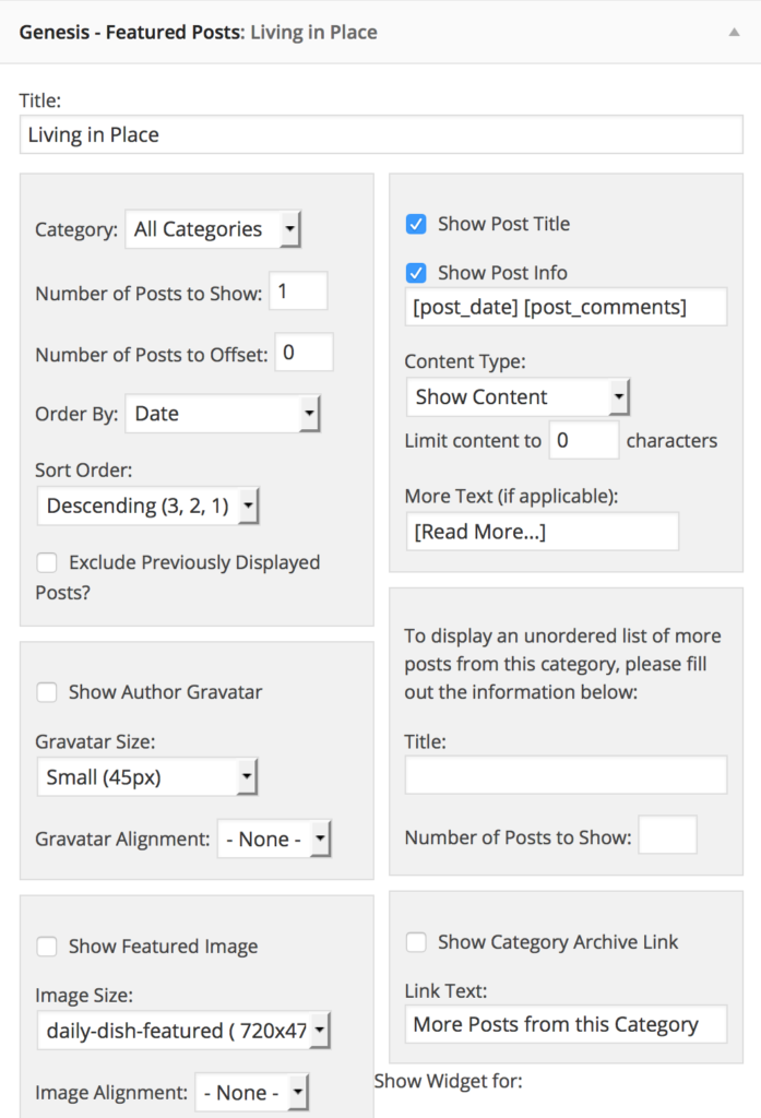 Plugin Genesis Featured Widget Amplified