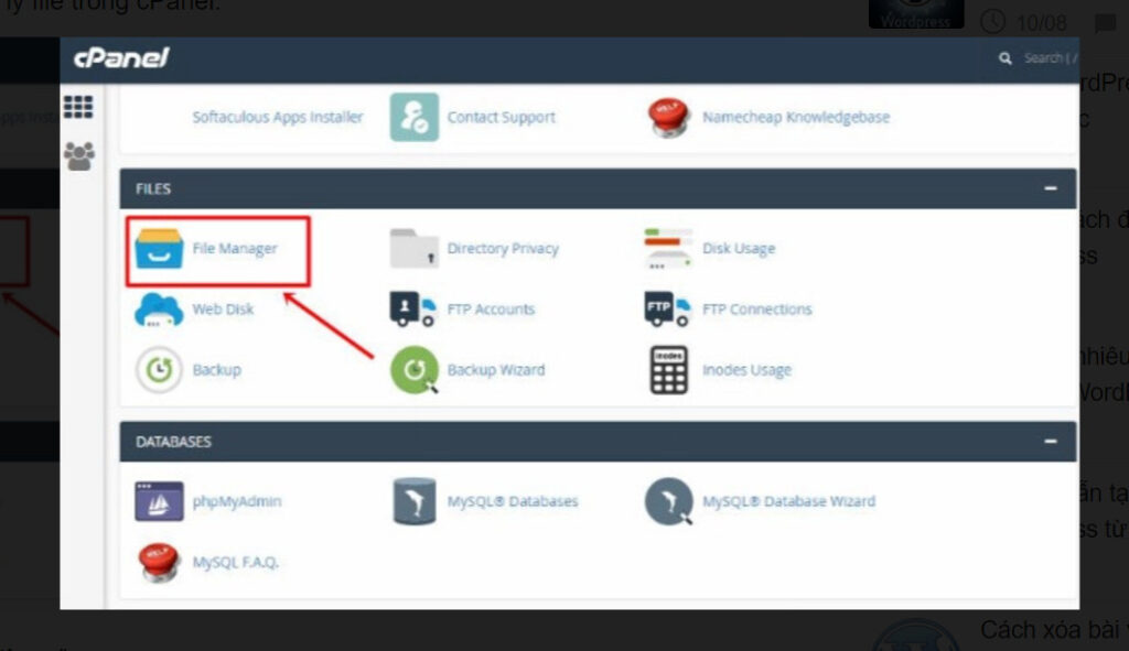 Trình quản lý cPanel