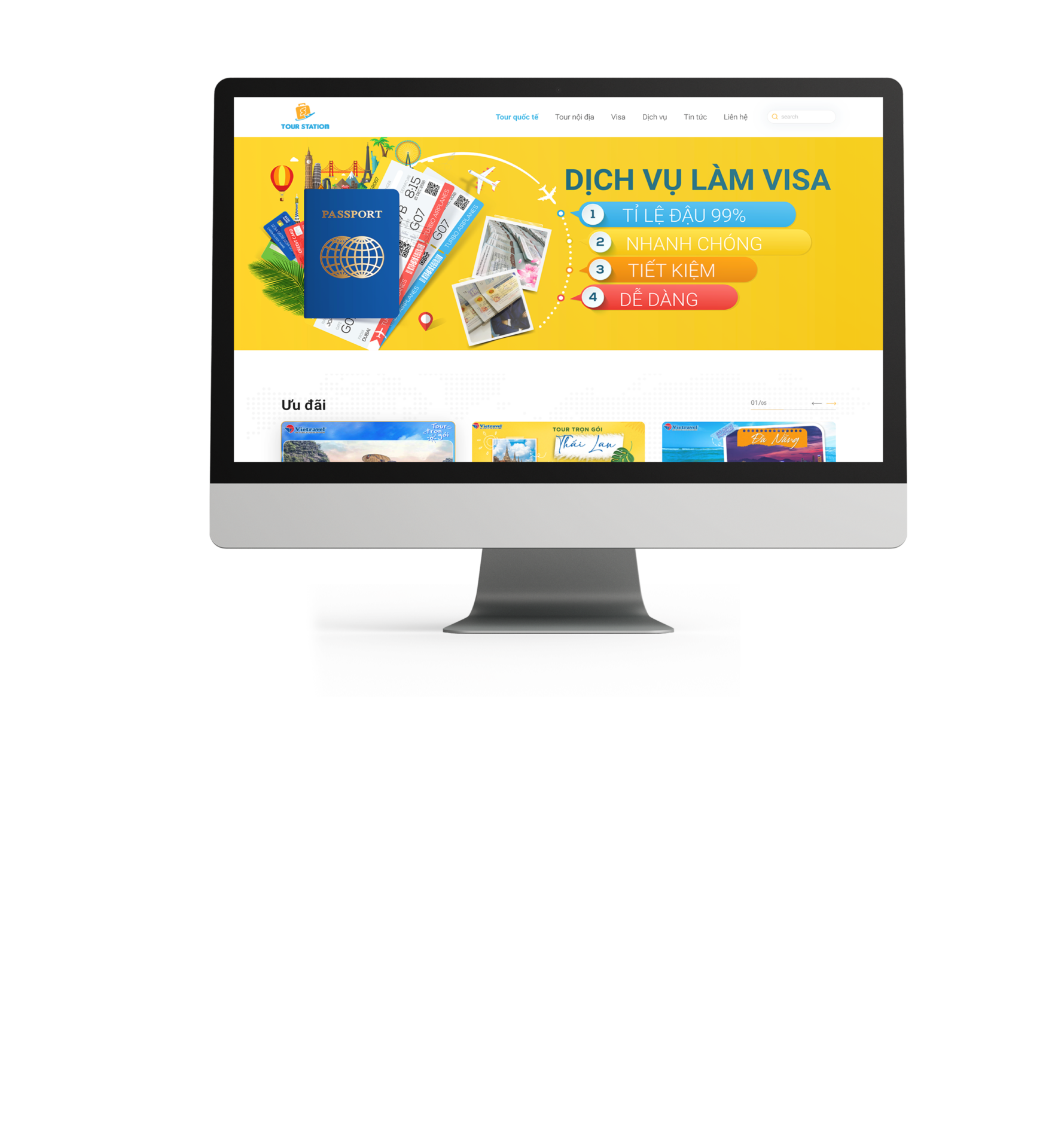 THIẾT KẾ WEBSITE DU LỊCH CHUYÊN NGHIỆP – UY TÍN