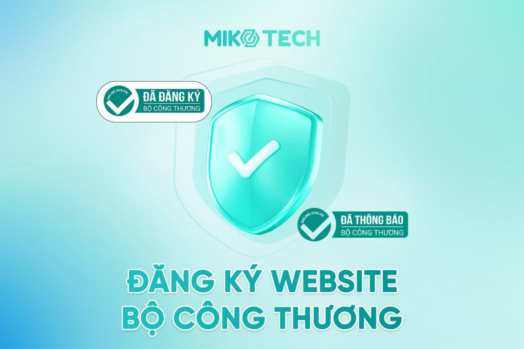 Thông báo và Đăng ký website với Bộ Công Thương