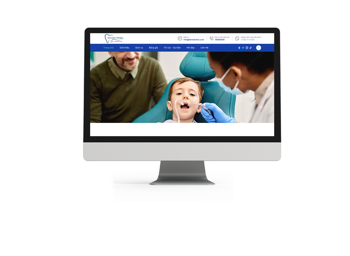 THIẾT KẾ WEBSITE NHA KHOA CHUYÊN NGHIỆP – CHUẨN SEO
